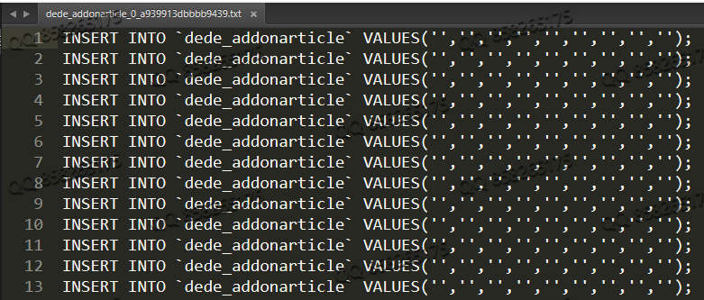 织梦dede在PHP7后台数据备份文件没有值空白